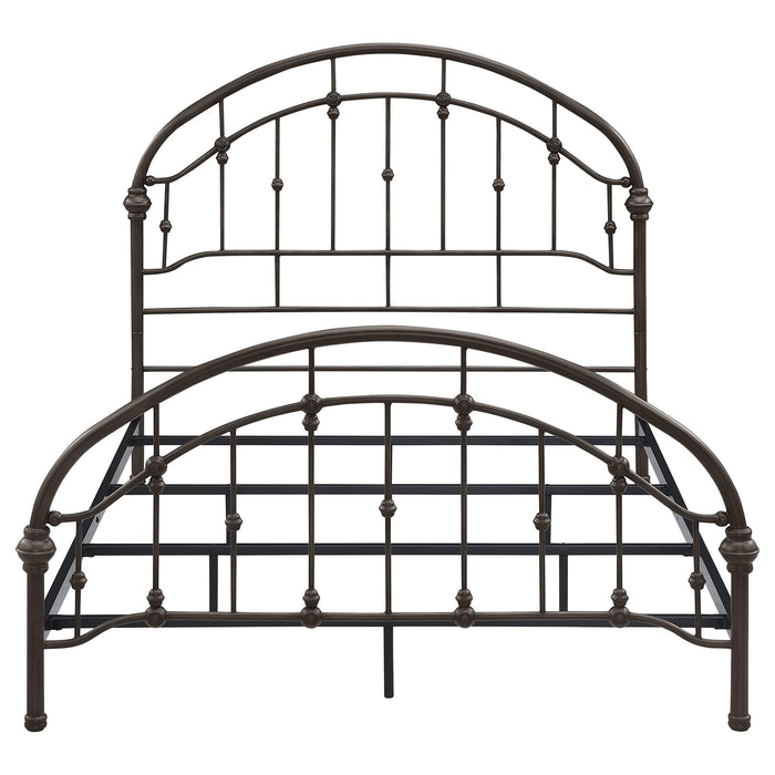 Rowan Metal Queen Open Frame Bed Dark Bronze