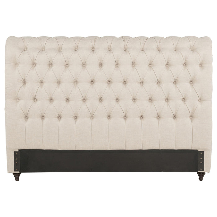 Devon 57-inch Upholstered Queen Headboard Beige