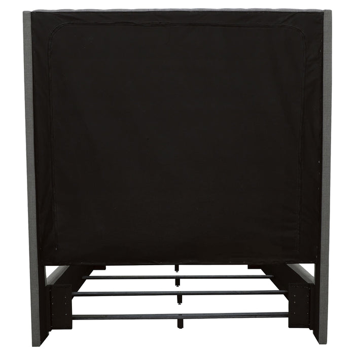 Camille Upholstered Queen Panel Bed Grey