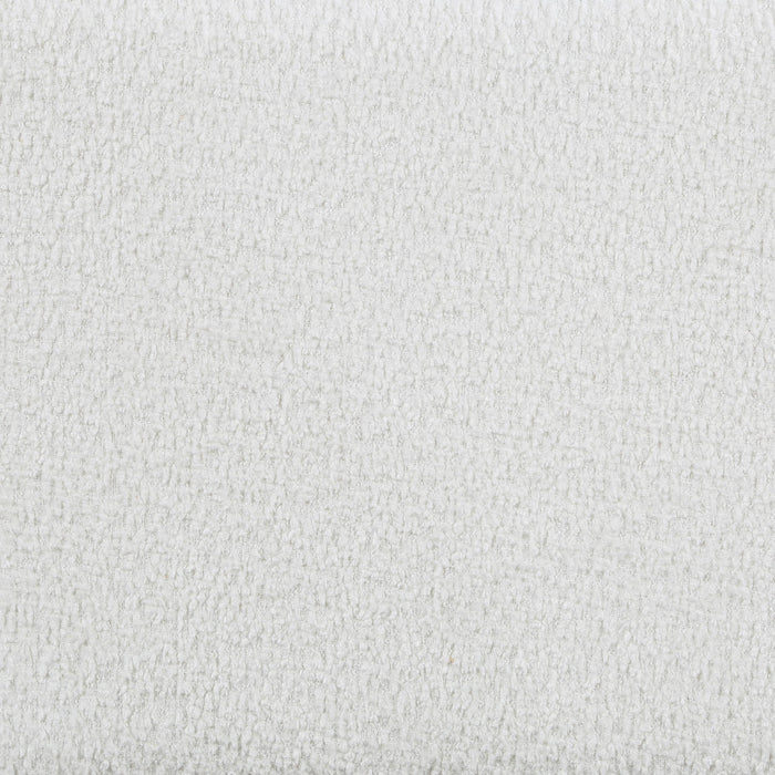 Patricia Boucle Upholstered Twin Day Bed with Trundle White