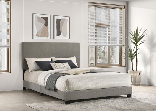 Dorian Fabric Upholstered Queen Panel Bed Taupe