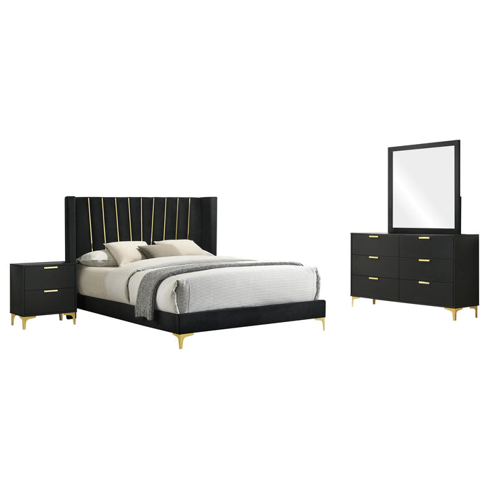 Kendall 4-piece Queen Bedroom Set Black