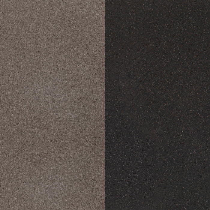 Livingston Microfiber Upholstered Bench Brown and Bronze