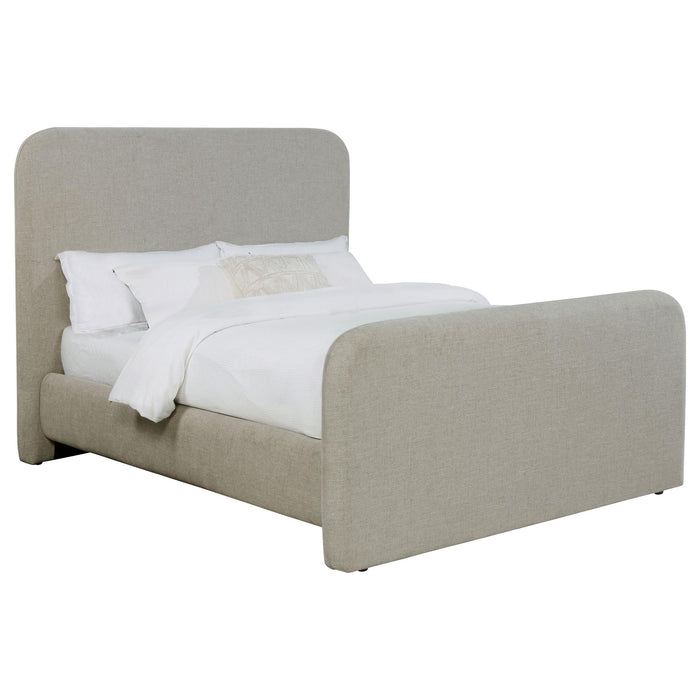 Wren Upholstered Queen Panel Bed Grey