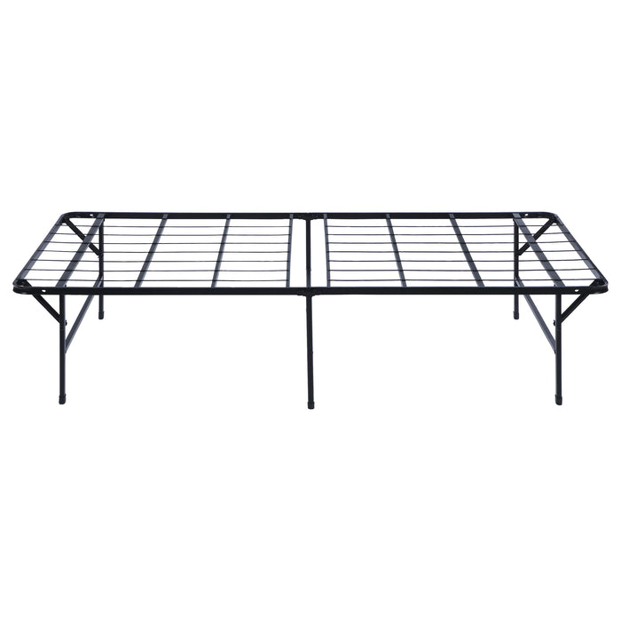 Mabel Metal Twin Extra Long Support Platform Bed Black