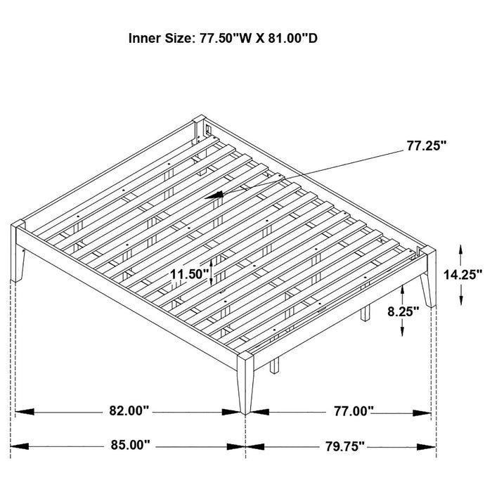 Hounslow Eastern King Universal Platform Bed White