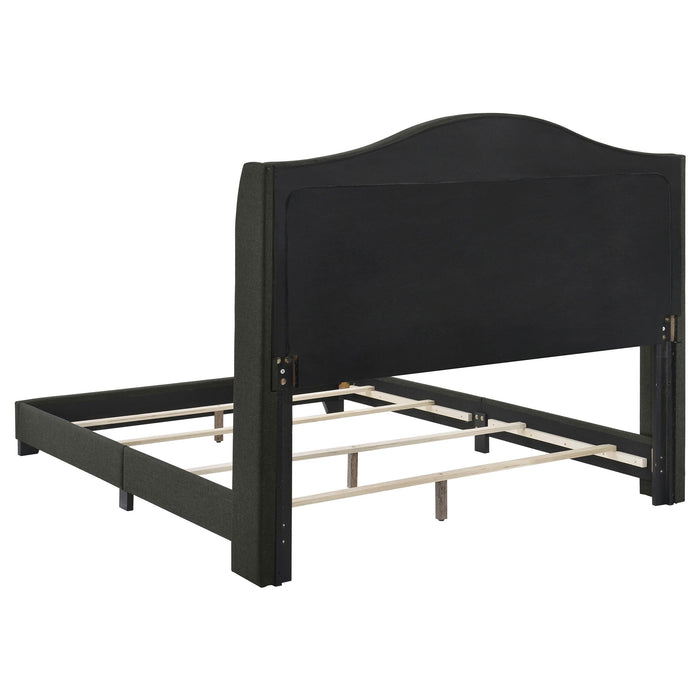 Sonoma Upholstered Eastern King Wingback Bed Grey