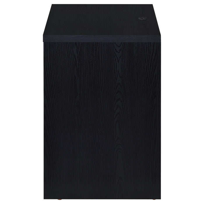 Westpark 2-drawer Nightstand LED Lights and USB Black