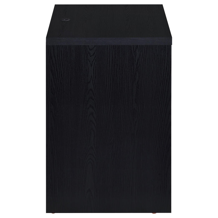 Westpark 2-drawer Nightstand LED Lights and USB Black