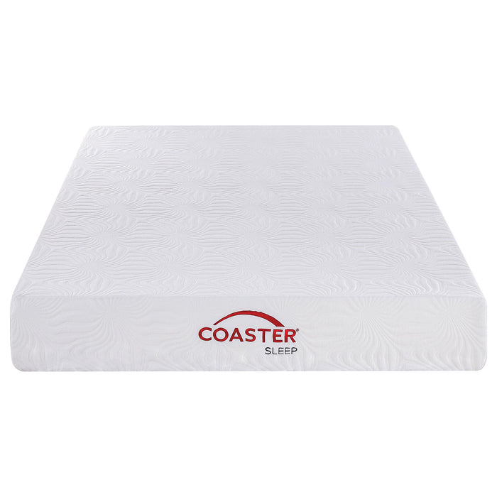Key 10-inch Full Memory Foam Mattress White
