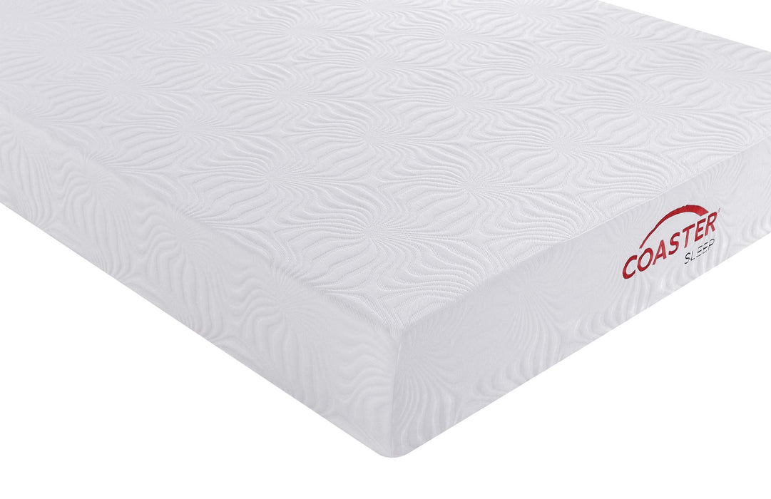 Key 10-inch Full Memory Foam Mattress White
