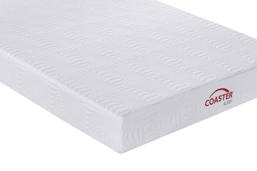Ian 12-inch Eastern King Memory Foam Mattress White