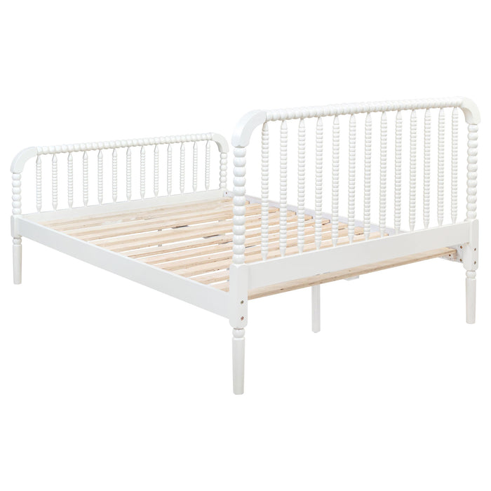Jones Wood Full Open Frame Bed White