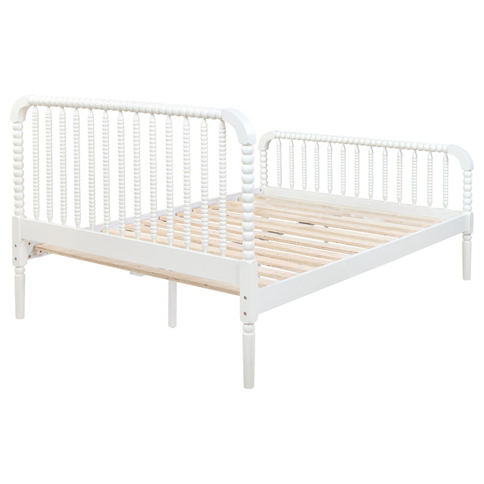 Jones Wood Full Open Frame Bed White