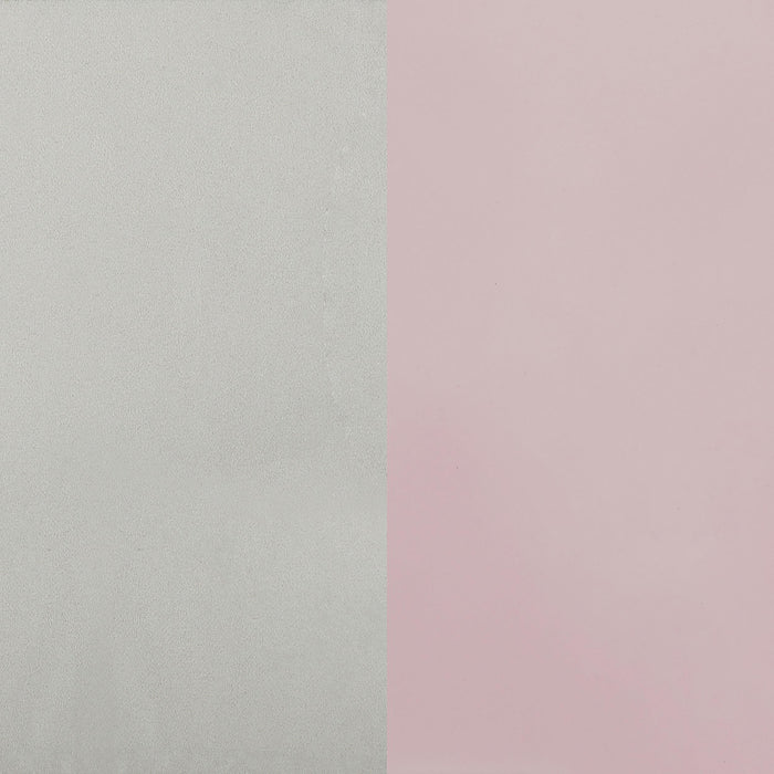 Massi Fabric Upholstered Bench White and Powder Pink