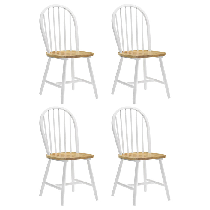 Cinder Wood Dining Side Chair White (Set of 4)
