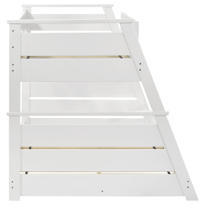Holden Wood Veneer Twin Over Full Bunk Bed White
