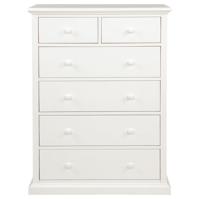 Sumerlin 6-drawer Bedroom Chest of Drawers White