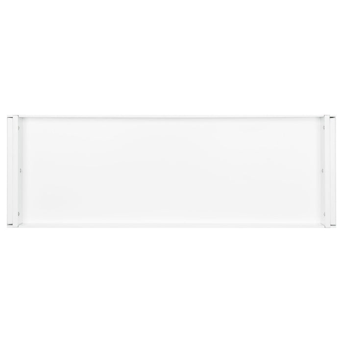 Alma 3-drawer Storage Bench White and Weathered Grey