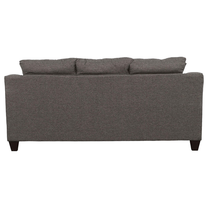 Salizar 3-piece Upholstered Flared Arm Sofa Set Grey