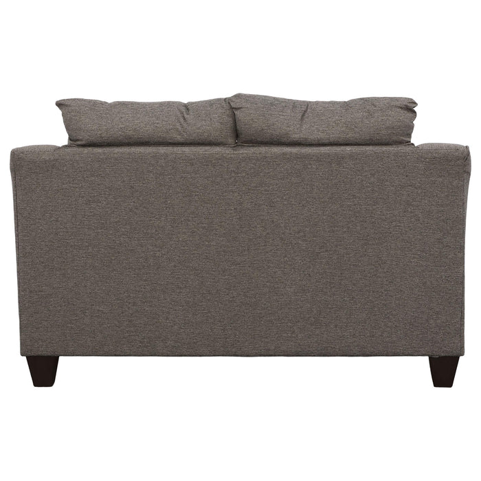 Salizar 3-piece Upholstered Flared Arm Sofa Set Grey