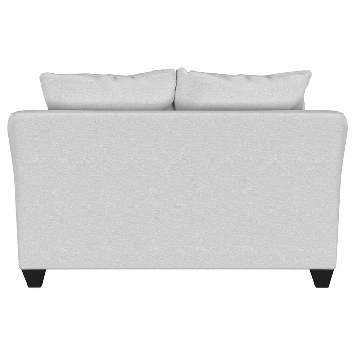 Salizar Upholstered Flared Arm Loveseat Sand