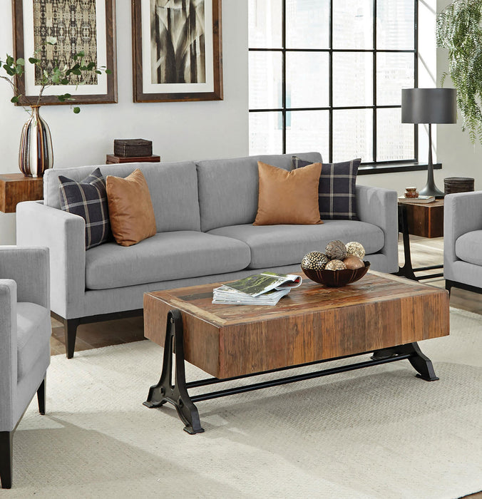 Apperson Upholstered Track Arm Sofa Light Grey