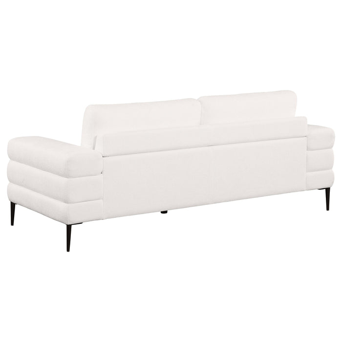 Jessel 2-piece Chenille Upholstered Sofa Set Ivory