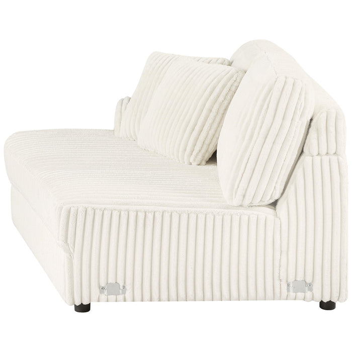 Emberson Upholstered LAF Loveseat Ivory
