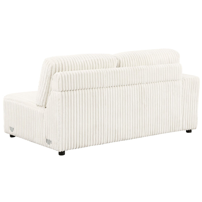 Emberson Upholstered LAF Loveseat Ivory
