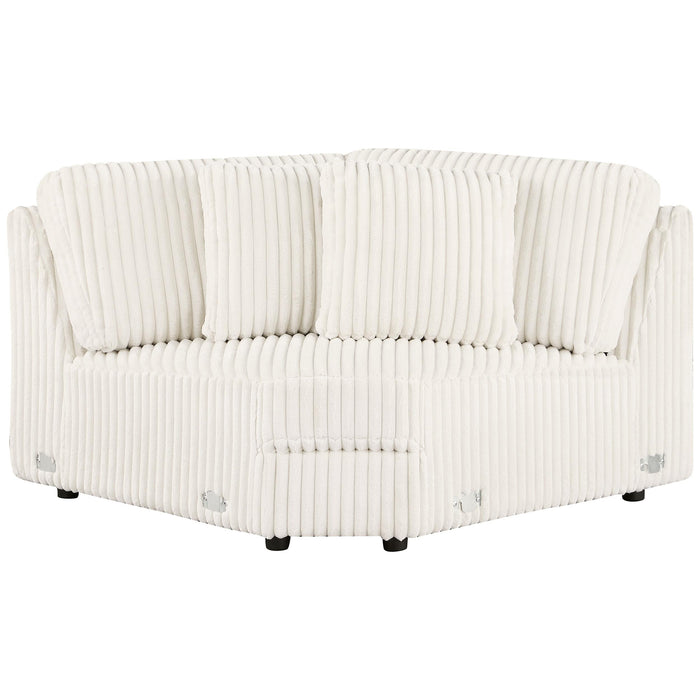 Emberson Upholstered Wedge Ivory