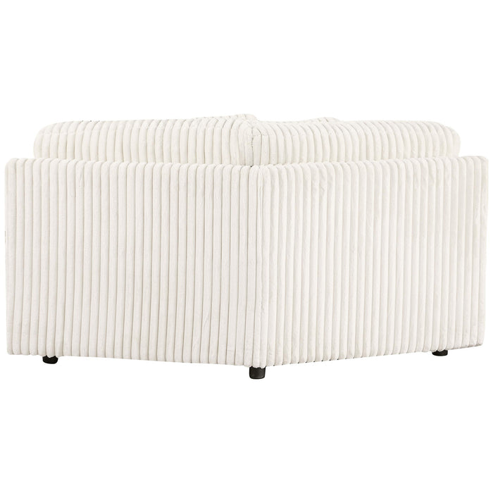 Emberson Upholstered Wedge Ivory