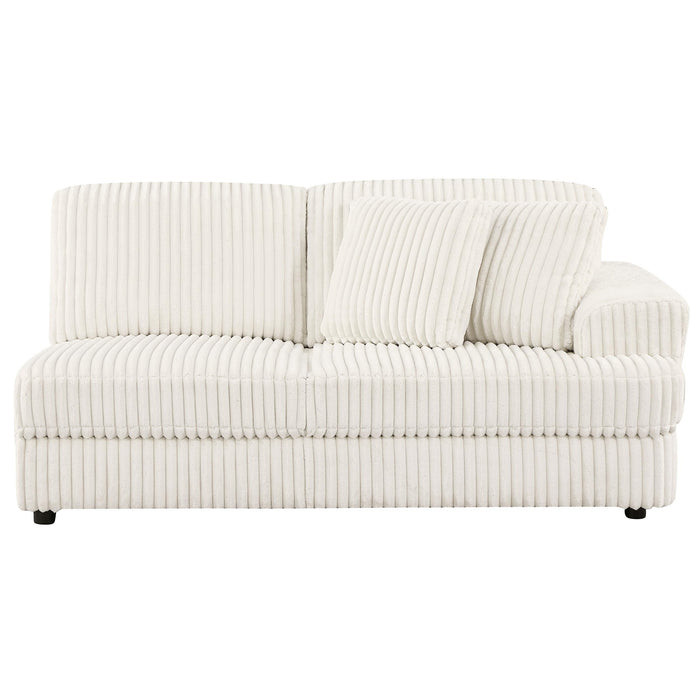 Emberson Upholstered RAF Cuddler Ivory