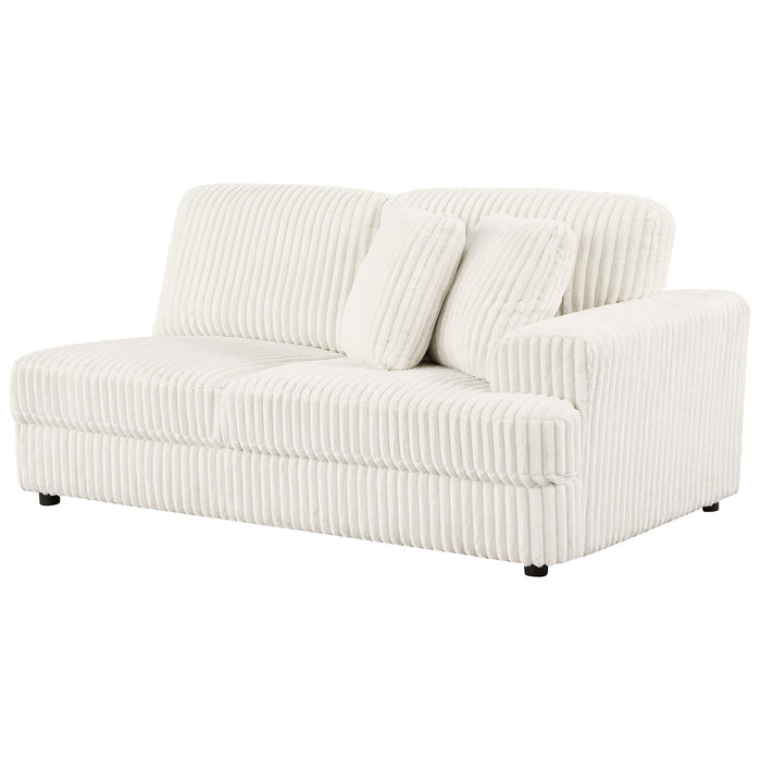 Emberson Upholstered RAF Cuddler Ivory