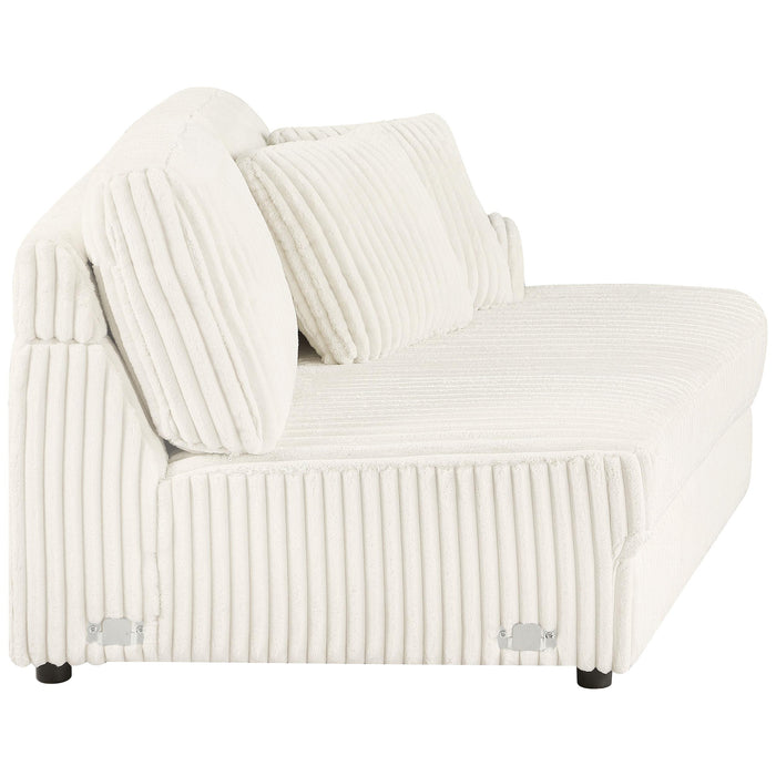 Emberson Upholstered RAF Cuddler Ivory