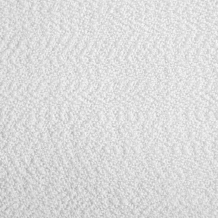 Caspian Upholstered Curved Arm Chaise Sectional Sofa White