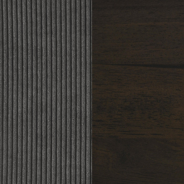 Deerhurst 3-piece Upholstered Track Arm Sofa Set Charcoal