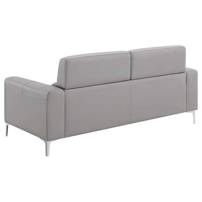 Glenmark 3-piece Upholstered Track Arm Sofa Set Taupe