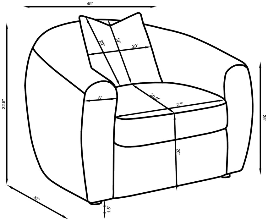 Isabella 3-piece Faux Sheepskin Upholstered Sofa Set Natural