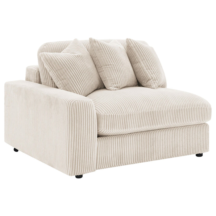 Blaine Upholstered Reversible Chaise Sectional Sofa Sand