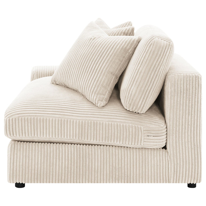 Blaine Upholstered Reversible Chaise Sectional Sofa Sand