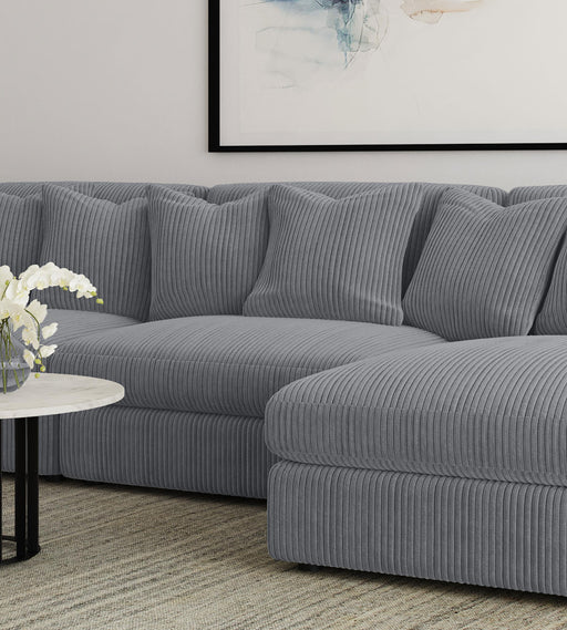 Blaine Upholstered Armless Chair Fog