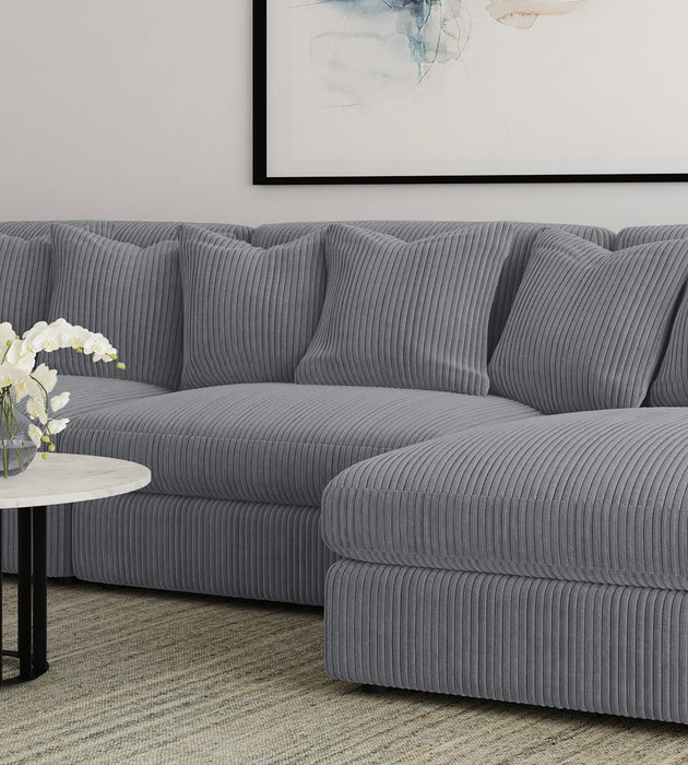 Blaine Upholstered Armless Chair Fog