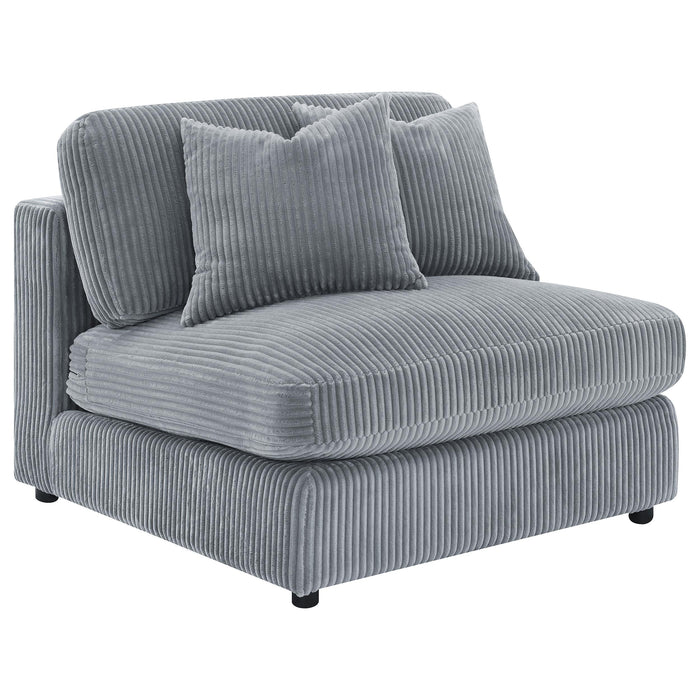Blaine Upholstered Armless Chair Fog