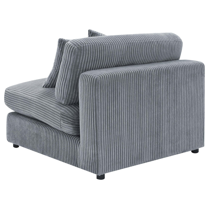Blaine Upholstered Armless Chair Fog