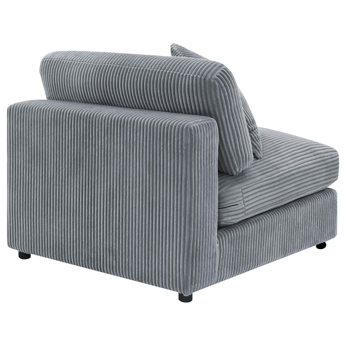 Blaine Upholstered Armless Chair Fog