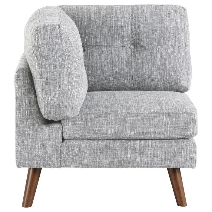 Churchill Upholstered Corner Chair Grey