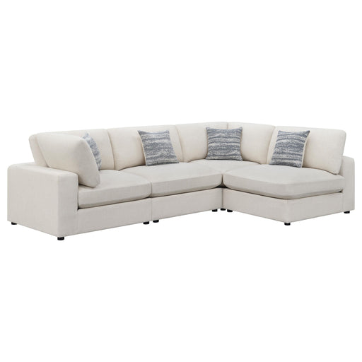 Serene 4-piece Upholstered Modular Sectional Sofa Beige