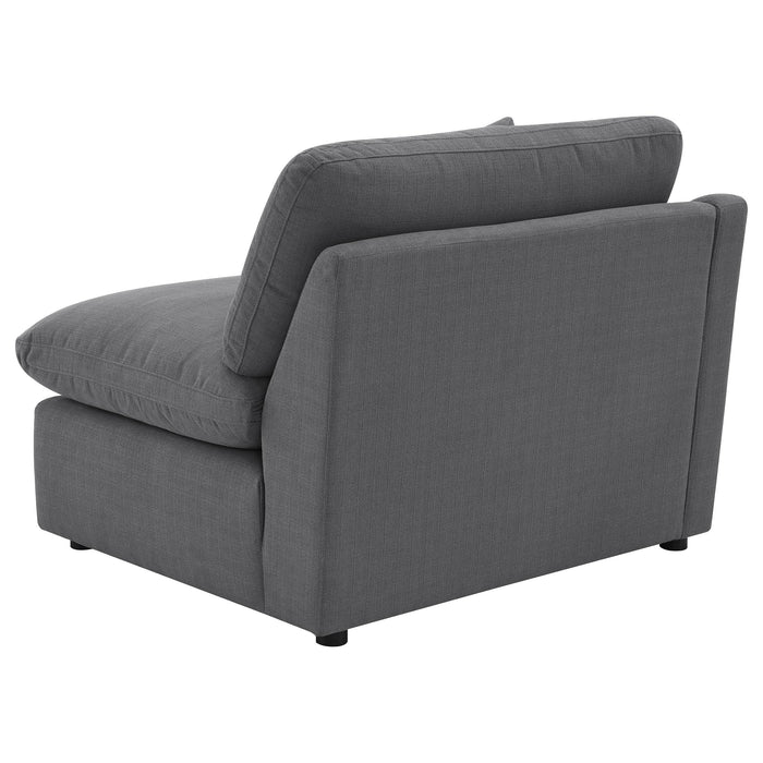 Hobson Upholstered LAF Chair Charcoal