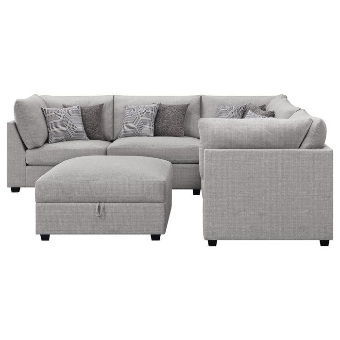 Cambria 6-piece Upholstered Modular Sectional Sofa Grey